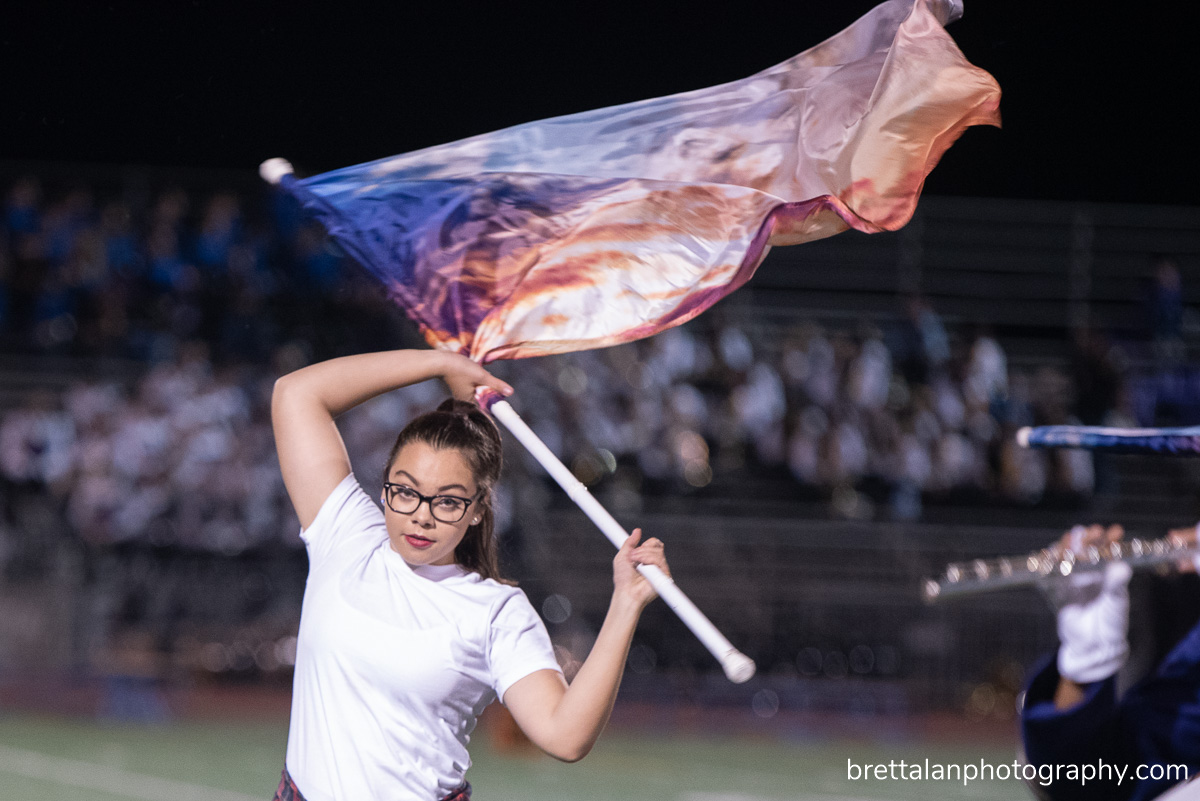 grossmont school marching band color guard showcase